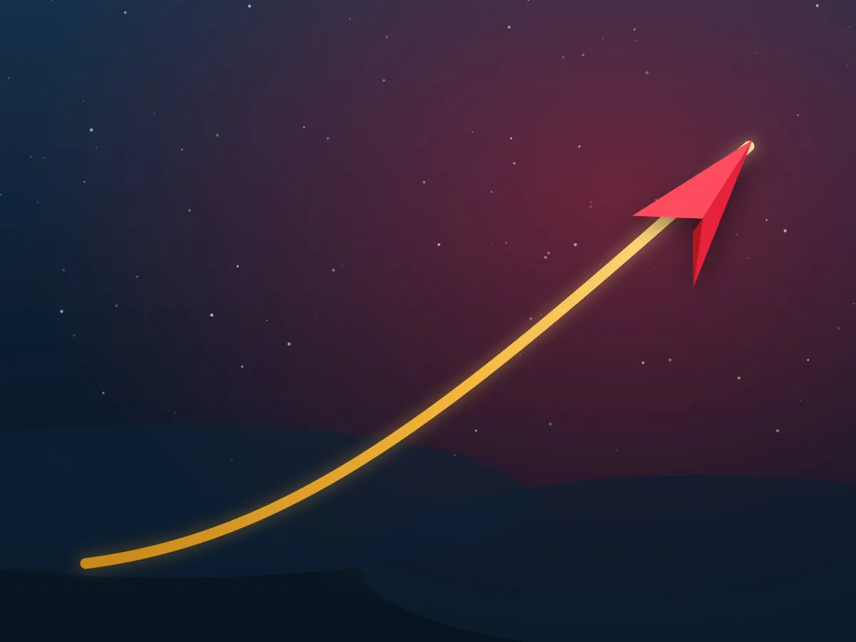Aviator crash game by Spribe: a red paper plane climbing a gold multiplier curve